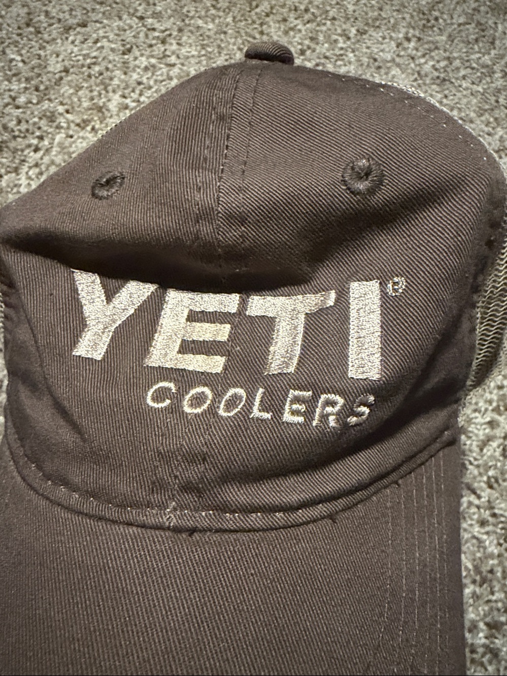 Yeti Coolers brown & tan trucker style hat - EUC! - Picture 2 of 6